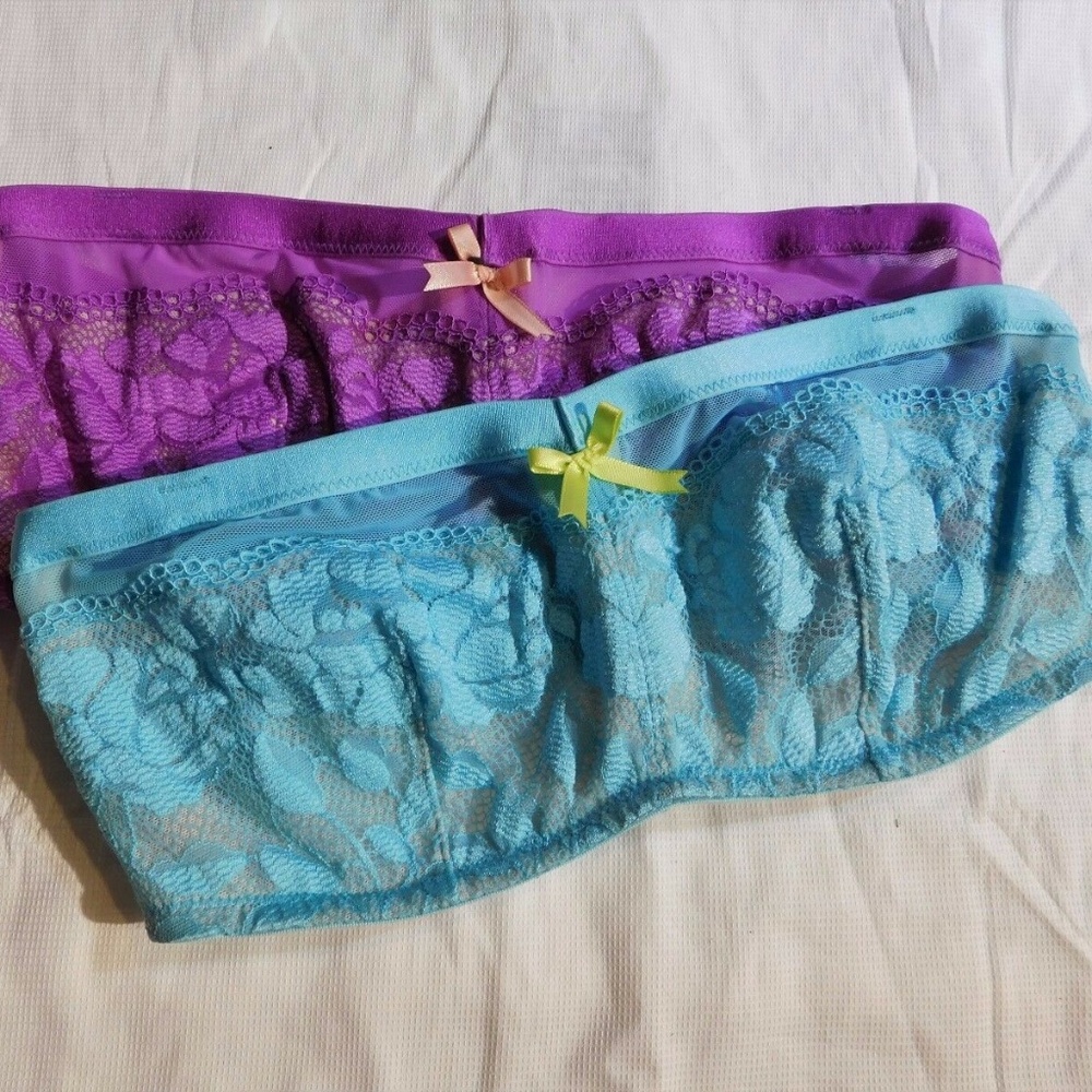 Betsey Johnson BLUE ONLY Starlet Lace Bralette